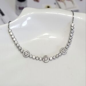 Adjustable Crystal Bridal Rhinestone Cluster Elegant Dainty Bracelet